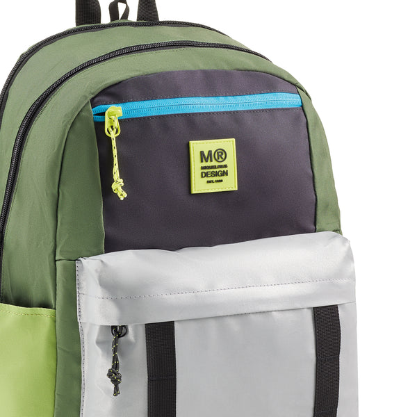 Dreikammer-Schulrucksack Amsterdam – Rider Green 28 l
