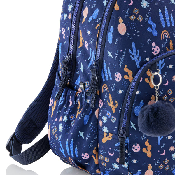 Dreikammer-Schulrucksack Oslo – Desert 27 l