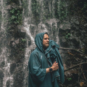 Badetuch, Poncho mit Kapuze – Teal
