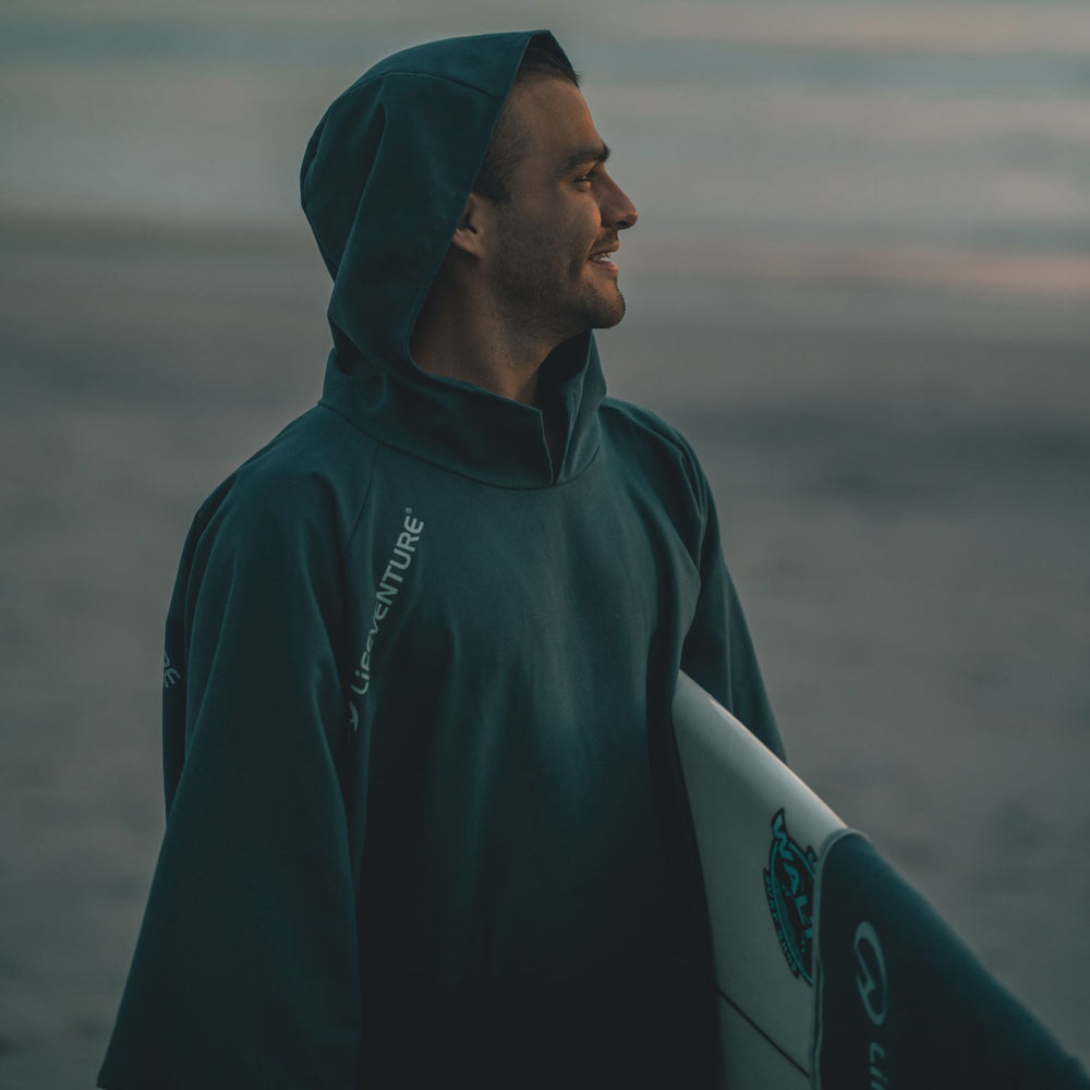 Badetuch, Poncho mit Kapuze – Teal