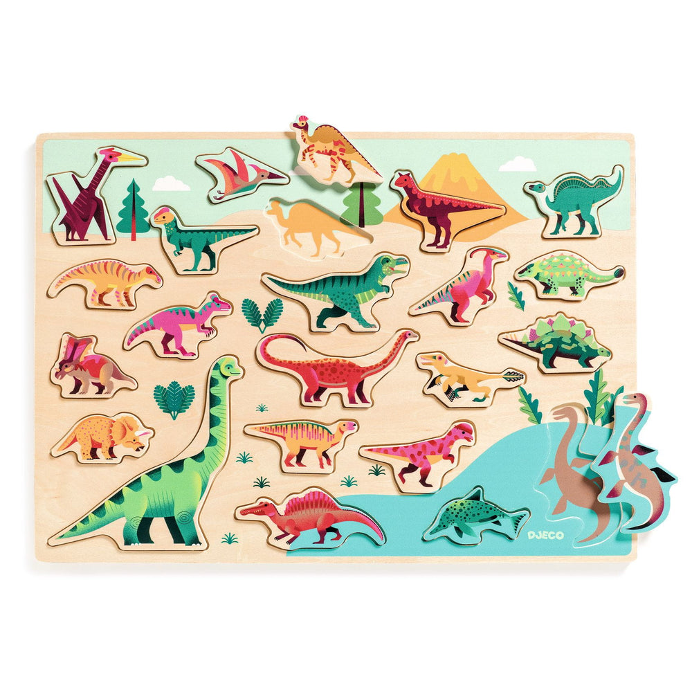 Holzpuzzle – Dinosaurier
