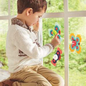 Drehbare Saugnäpfe – Sensorische Spinner