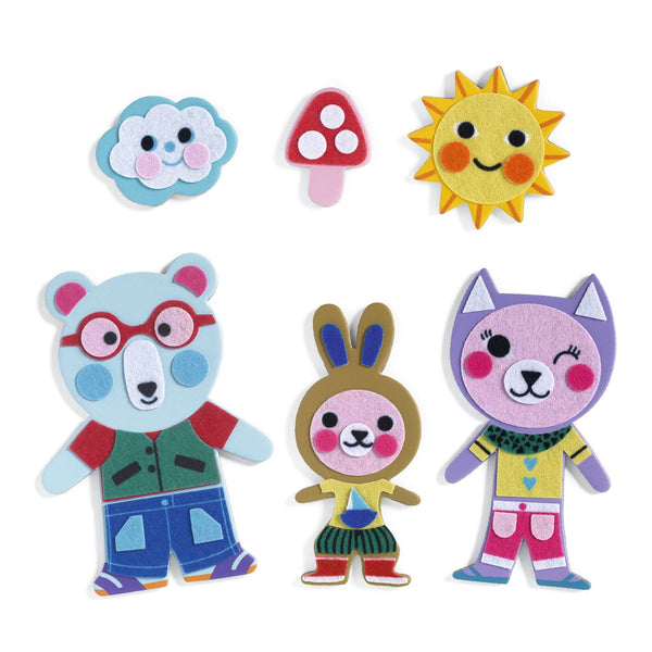 Zrób to sam Filcowe magnesy Djeco - Zwierzątka - Tublu.de