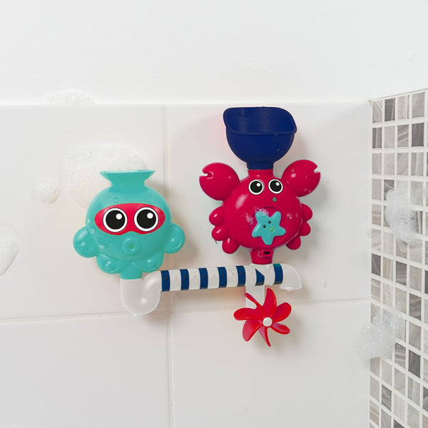 Badespielzeug mit Wasserkreislauf und Krabbe