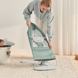 Babywippe BALANCE SOFT WOVEN/JERSEY – Hellgrau/Grau
