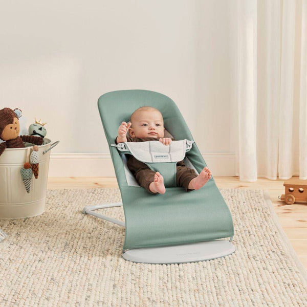 Babywippe BALANCE SOFT WOVEN/JERSEY – Hellgrau/Grau