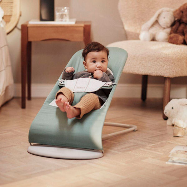 Babywippe BALANCE SOFT WOVEN/JERSEY – Hellgrau/Grau