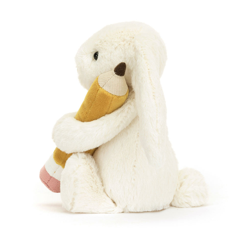 Plüsch-Hase mit Bleistift 18 cm