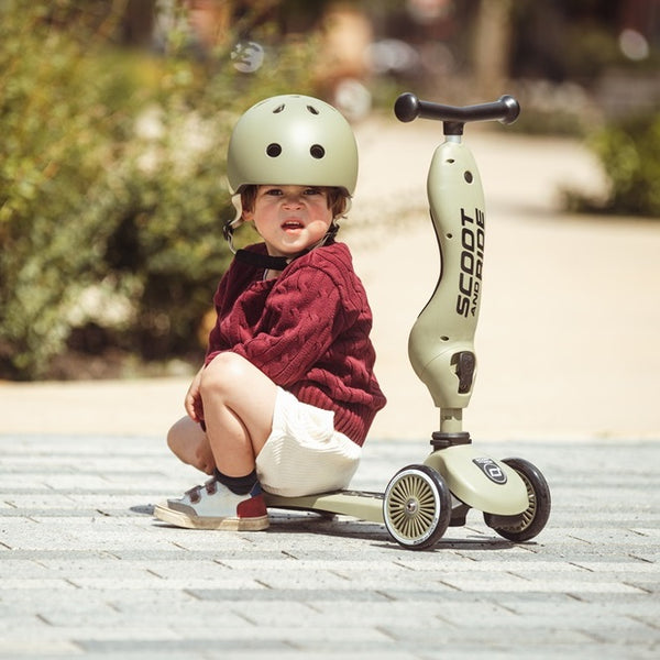 Laufrad und Fahrrad 2in1 Highwaykick  1-5 Jahre - Olive - Tublu.de