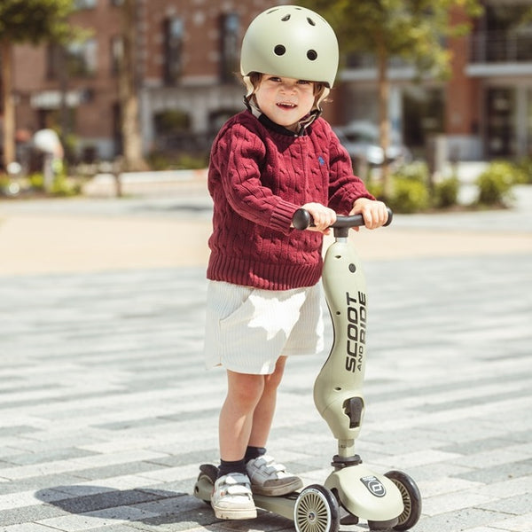 Laufrad und Fahrrad 2in1 Highwaykick  1-5 Jahre - Olive - Tublu.de