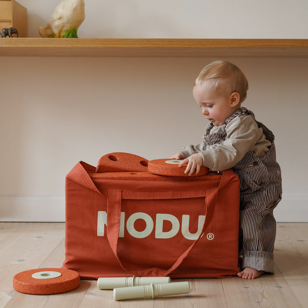 Transporttasche – Burnt Orange/Dusty Green - Tublu.de