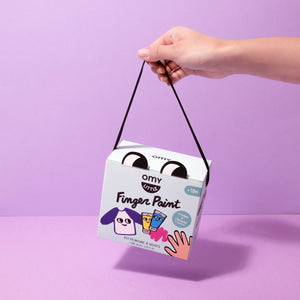 Fingerfarben-Set mit Schürze