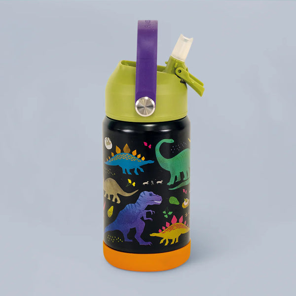 Stahlflasche, 400 ml bidon - Dinosaurier