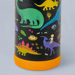 Stahlflasche, 400 ml bidon - Dinosaurier