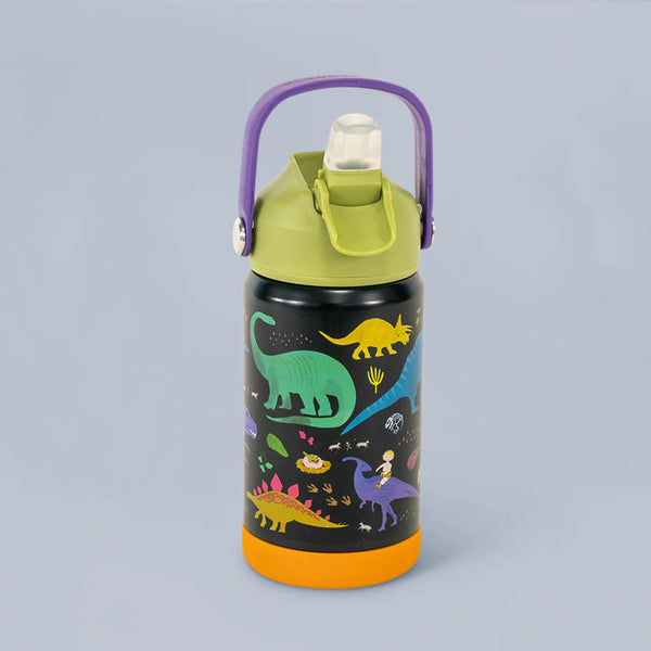 Stahlflasche, 400 ml bidon - Dinosaurier