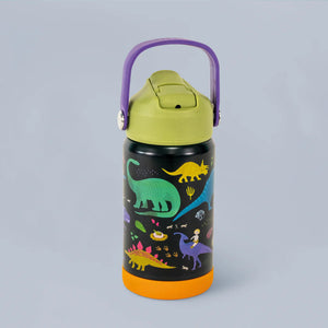 Stahlflasche, 400 ml bidon - Dinosaurier