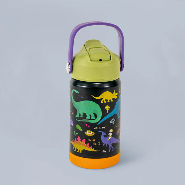 Stahlflasche, 400 ml bidon - Dinosaurier
