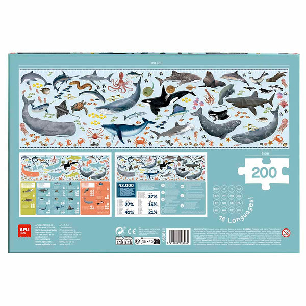 Lernpuzzle – Gefährdete Tiere Ozean 6+ - Tublu.de