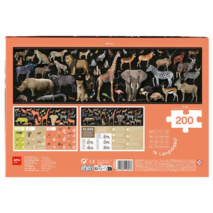 Lernpuzzle – Gefährdete Tiere Savanne 6+ - Tublu.de