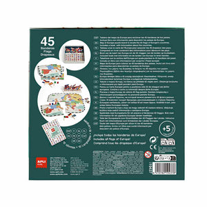 Puzzle mit Lernspiel – Flaggen Europas 5+
