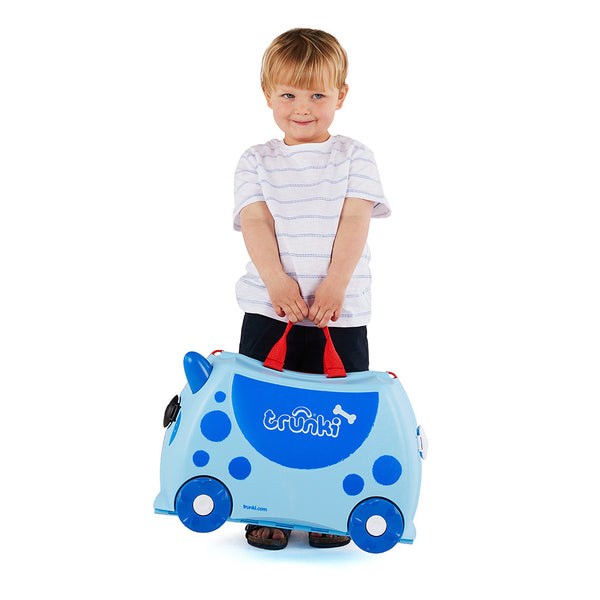 Kinderkoffer – Blauer Hund