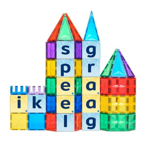 Magnetische Blöcke - Buchstaben 60 Stück