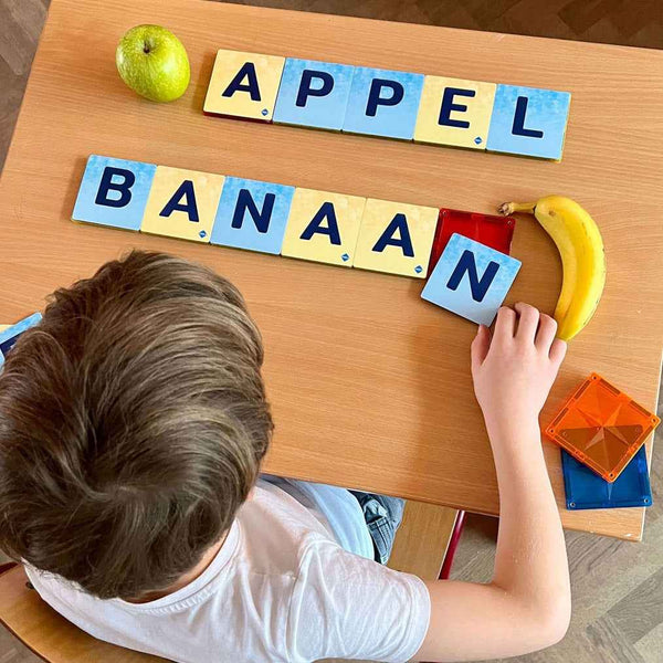 Magnetische Blockkappen - Großbuchstaben 60 Stück