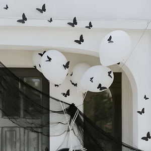 Papierdekoration – Schwarze Motten 6–12 cm