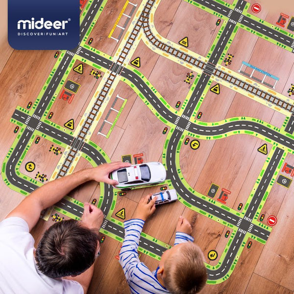 Straßenmarkierungsbänder und Aufkleber – 2 Bänder, 10 Aufkleber