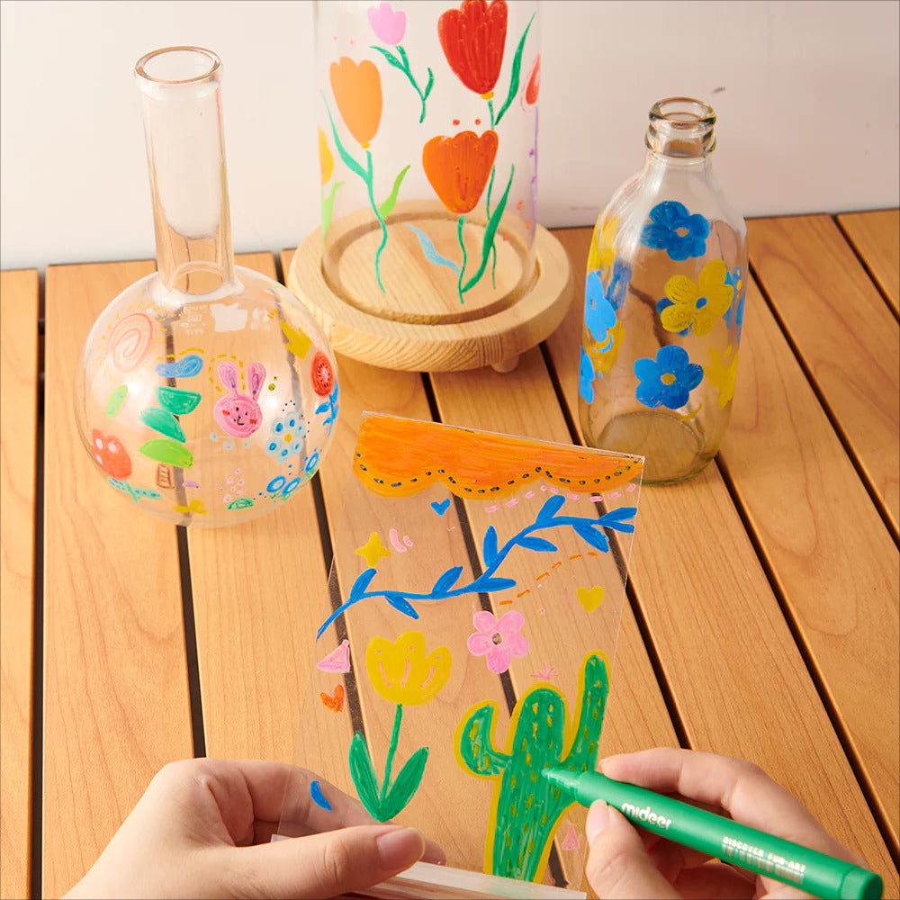 Acrylmarker mit sehr weicher Spitze – 12 Farben