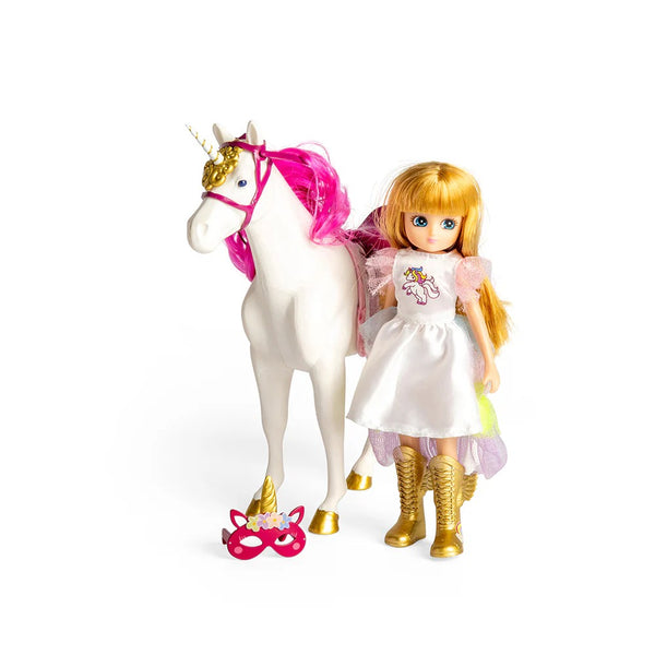 Puppe – Blondine mit Einhorn
