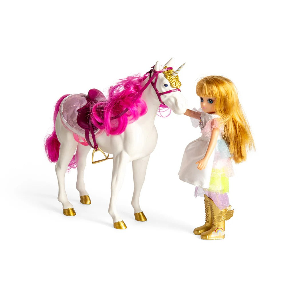 Puppe – Blondine mit Einhorn