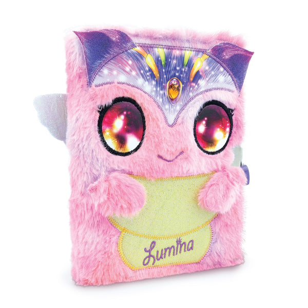 Tagebuch mit Vorhängeschloss – Plüsch-Notizbuch für Kinder – Lumina 7+