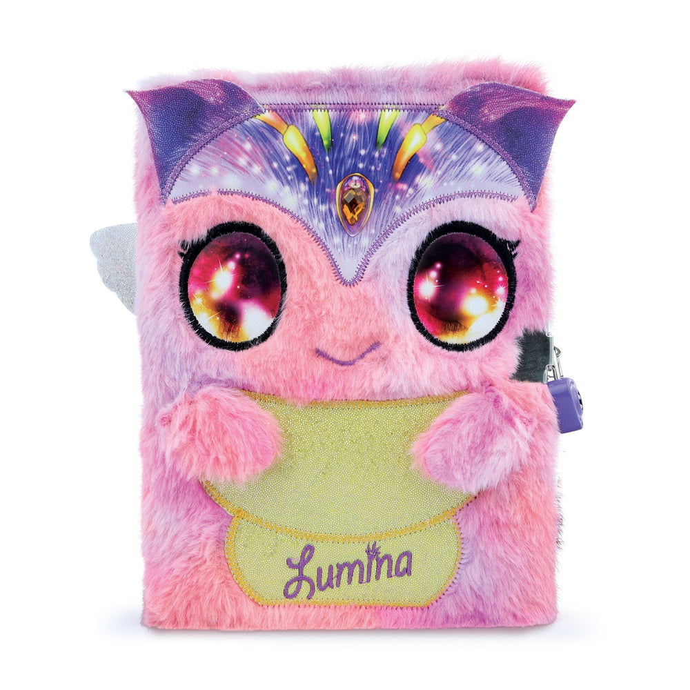 Tagebuch mit Vorhängeschloss – Plüsch-Notizbuch für Kinder – Lumina 7+