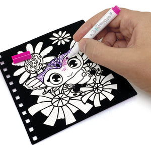 Set mit samtigen Malbüchern und Filzstiften – Orelia, Größe S