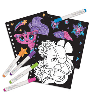 Set mit samtigen Malbüchern und Filzstiften – Orelia, Größe S