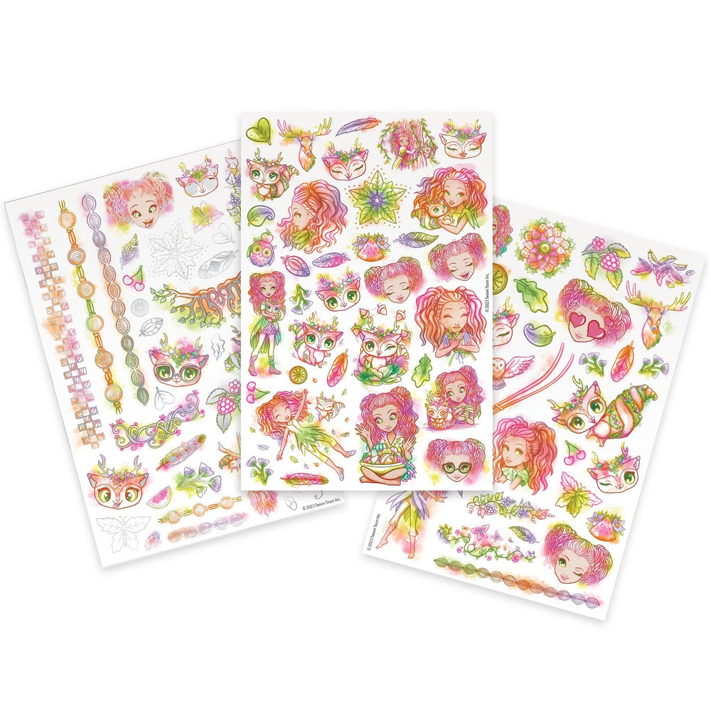 Set zum Herstellen von abwaschbaren Tattoos – Hazelia 100 Stück