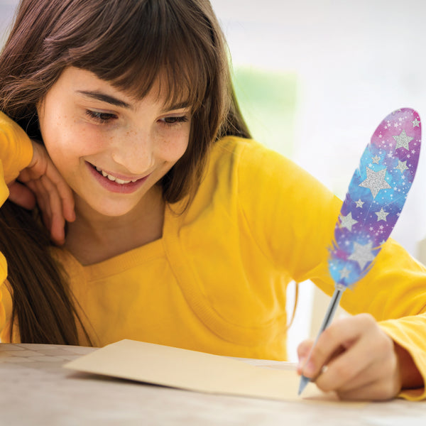 Kugelschreiber mit bunter Feder – Estrella