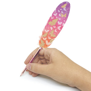 Kugelschreiber mit bunter Feder – Orelia