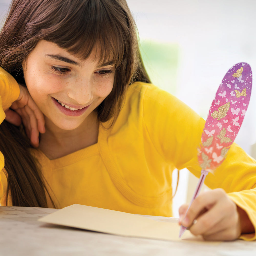 Kugelschreiber mit bunter Feder – Orelia