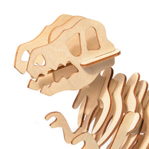 Holzpuzzle 3D-Modell – T-Rex