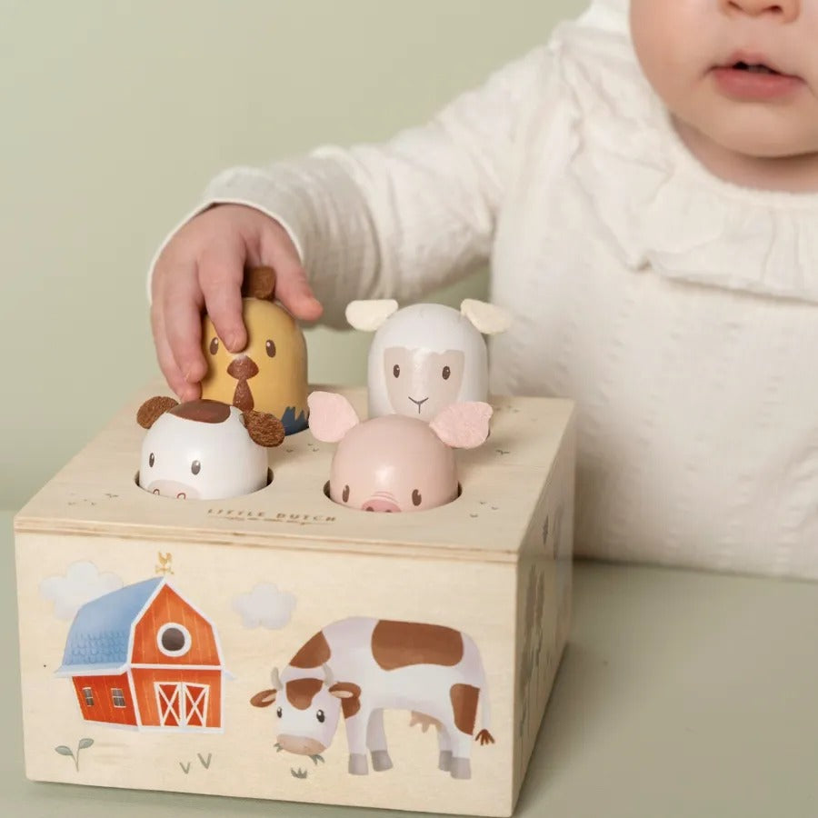 Drewniana zabawka pop-up Little Dutch - Little Farm - Tublu.de
