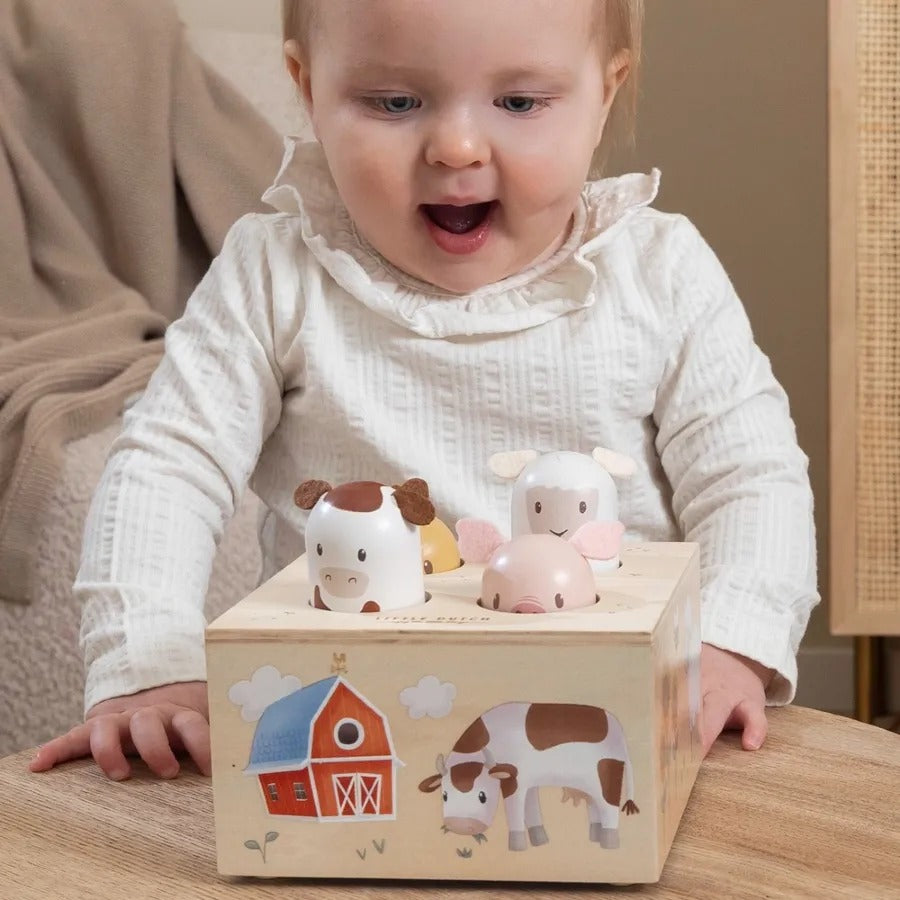 Drewniana zabawka pop-up Little Dutch - Little Farm - Tublu.de