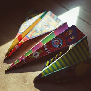 Kreativset – Papierflieger mit Startrampe