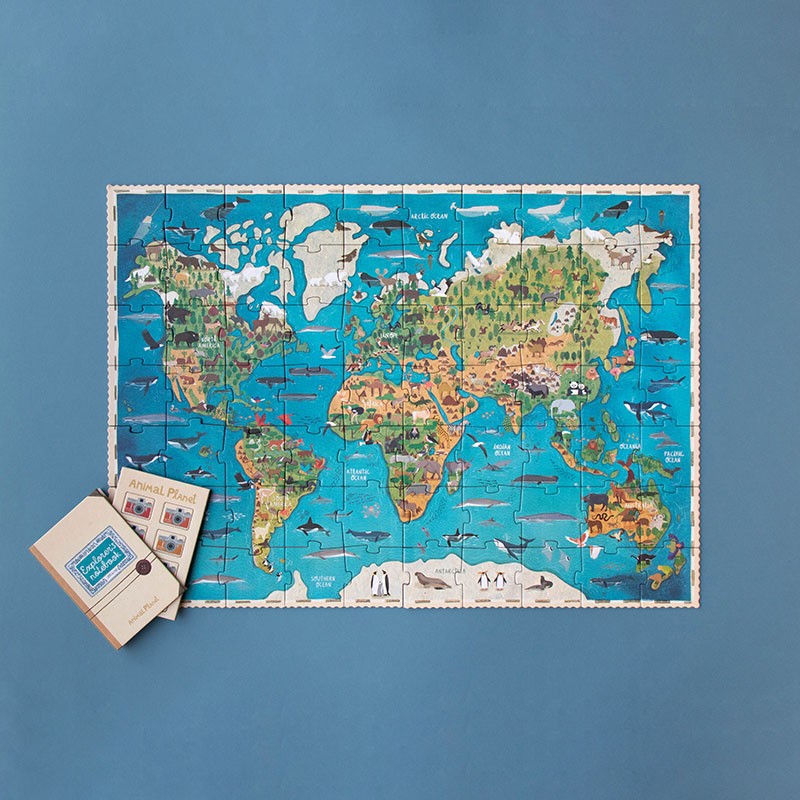 Puzzle mit Beobachtungsspiel – Animal Planet 70 Teile