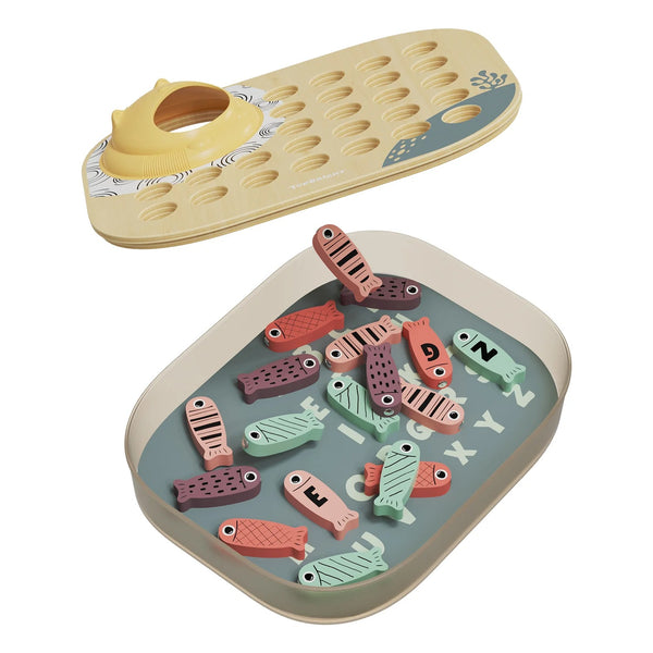 Magnetisches Geschicklichkeitsspiel – Fische fangen ABC