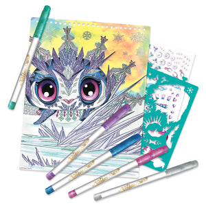 Skizzenbuch mit Metallic-Stiften – Iceana Größe M