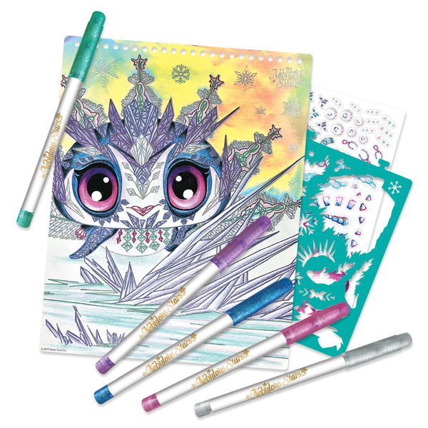 Skizzenbuch mit Metallic-Stiften – Iceana Größe M