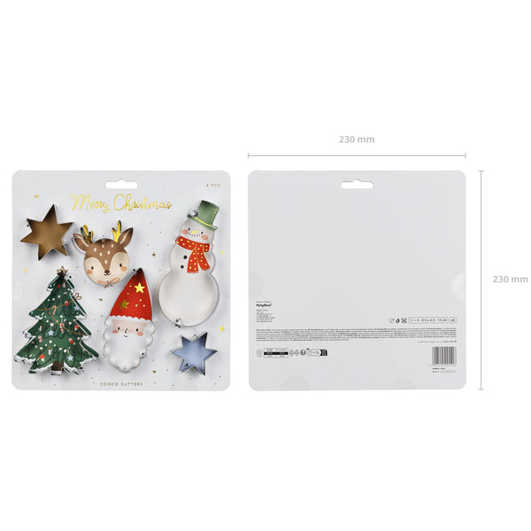 Ausstechformen Merry Christmas - silber