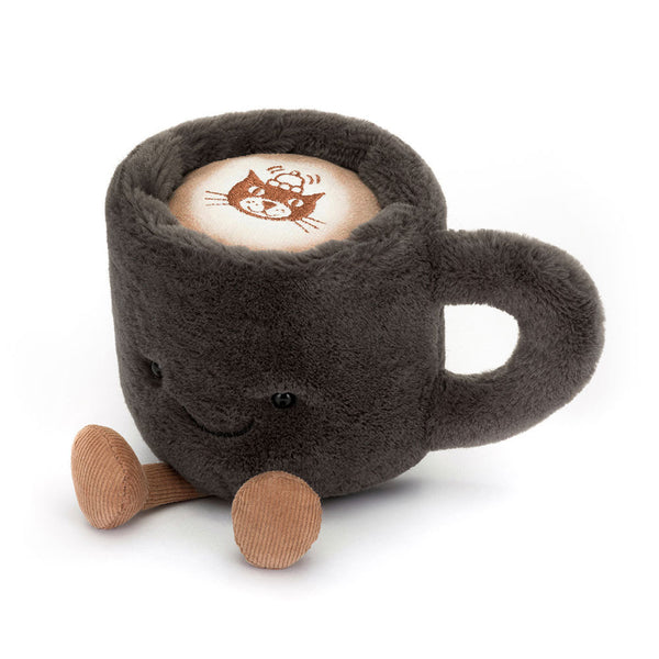 Plüsch-Tasse „Fröhliche Tasse Kaffee“ 14 cm